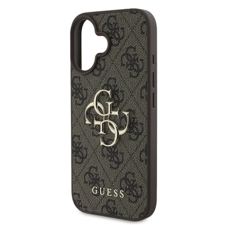 Husa pentru Apple iPhone 16, Guess, 4G Big Log - Maro - NotebookGsm