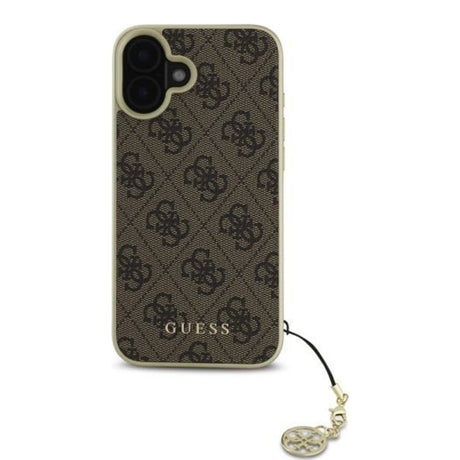 Husa pentru Apple iPhone 16, Guess, 4G Charm - Maro - NotebookGsm