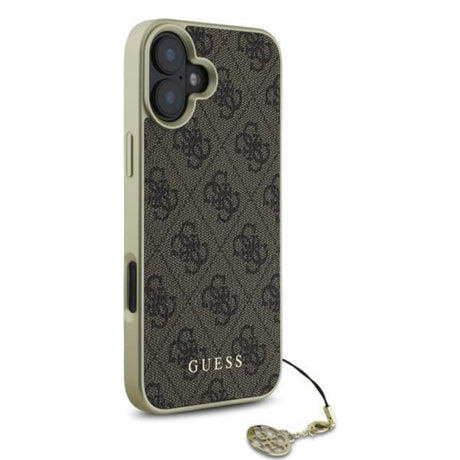 Husa pentru Apple iPhone 16, Guess, 4G Charm - Maro - NotebookGsm