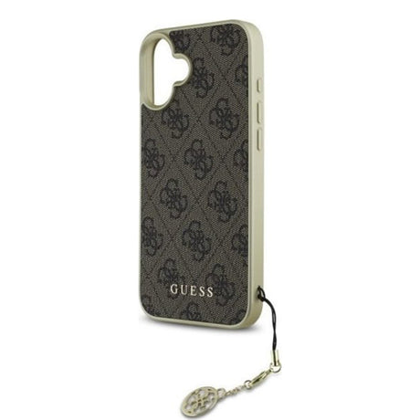 Husa pentru Apple iPhone 16, Guess, 4G Charm - Maro - NotebookGsm