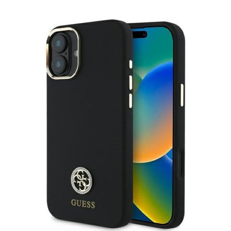 Husa pentru Apple iPhone 16, Guess, Logo Strass 4G