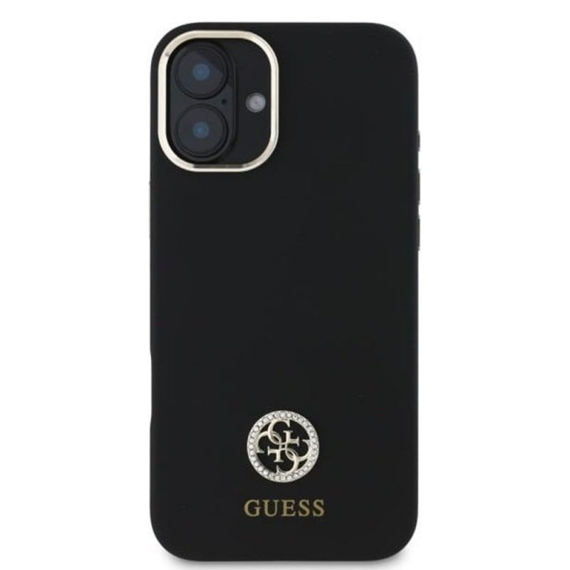 Husa pentru Apple iPhone 16, Guess, Logo Strass 4G