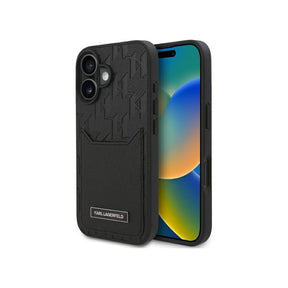 Husa pentru Apple iPhone 16, Karl Lagerfeld, Cardslots Monogram