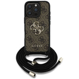 Husa pentru Apple iPhone 16 Pro, Guess, 4G CBDY Big Logo with Cord Strap