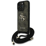 Husa pentru Apple iPhone 16 Pro, Guess, 4G CBDY Big Logo with Cord Strap