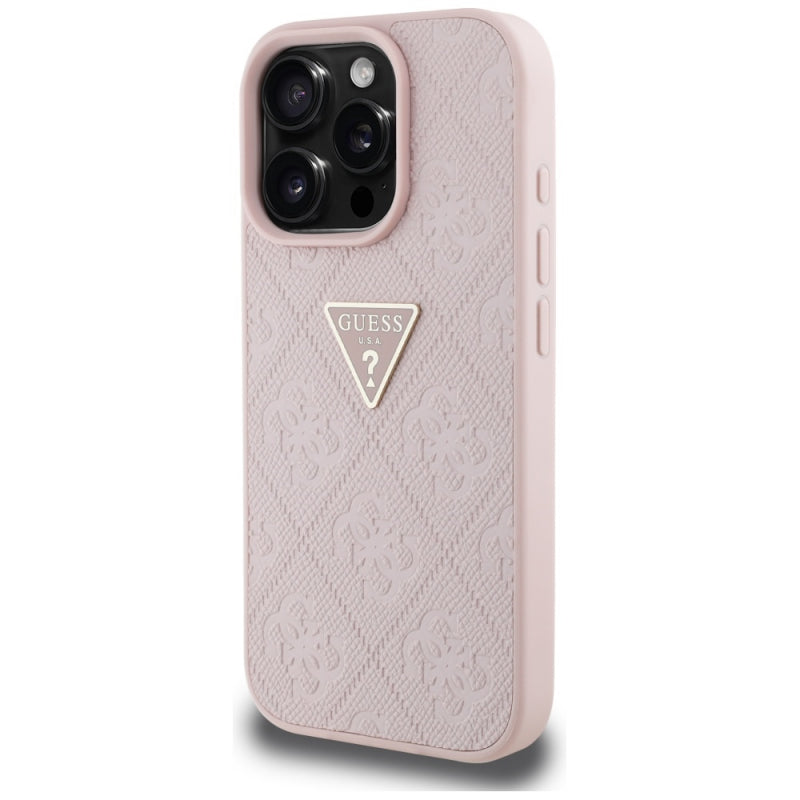 Husa pentru Apple iPhone 16 Pro Max, Guess, Hot Stamp 4G Pattern Triangle Log