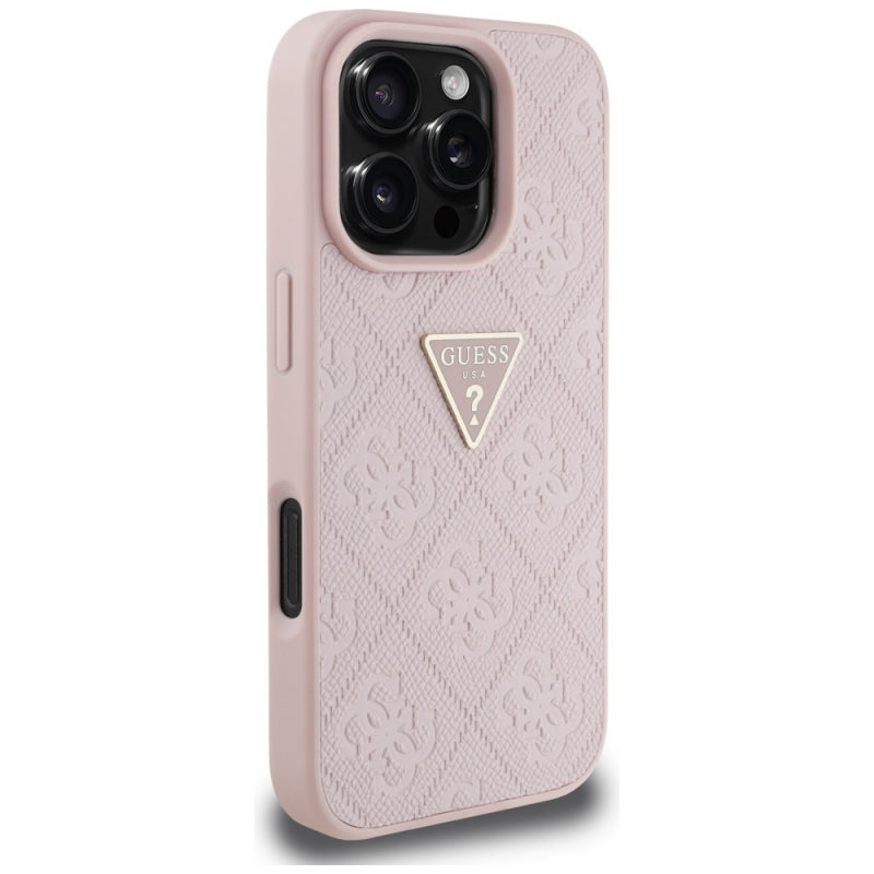 Husa pentru Apple iPhone 16 Pro Max, Guess, Hot Stamp 4G Pattern Triangle Log
