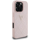 Husa pentru Apple iPhone 16 Pro Max, Guess, Hot Stamp 4G Pattern Triangle Log