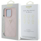 Husa pentru Apple iPhone 16 Pro Max, Guess, Hot Stamp 4G Pattern Triangle Log