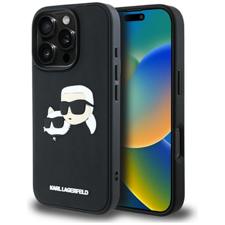 Husa pentru Apple iPhone 16 Pro Max, Karl Lagerfeld, 3D Rubber Karl &amp; Choupett
