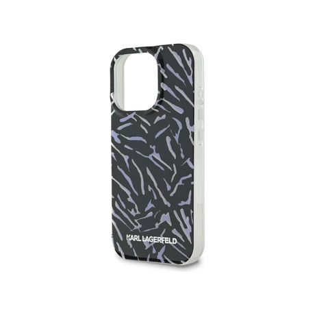Husa pentru Apple iPhone 16 Pro Max, Karl Lagerfeld, Zebra with Cord Strap - Mov - NotebookGsm