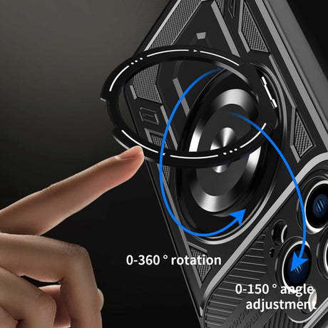 Husa pentru Apple iPhone 16 Pro Max, Techsuit, RuggedCam - Neagra - NotebookGsm