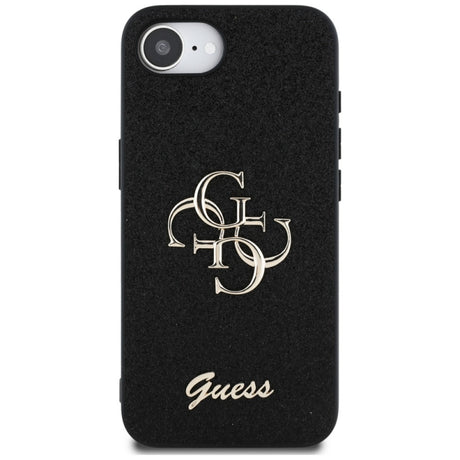 Husa pentru Apple iPhone 16e, Guess, Fixed Glitter Big 4G - Neagra - NotebookGsm