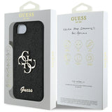 Husa pentru Apple iPhone 16e, Guess, Fixed Glitter Big 4G