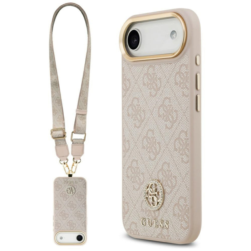 Husa pentru Apple iPhone 17 Air, Guess, 4G Strass Logo and Big Strap