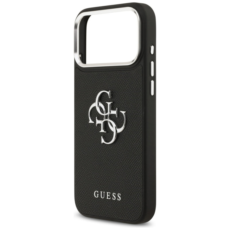 Husa pentru Apple iPhone 17 Pro, Guess, 4G Grained Big and Classic Logo