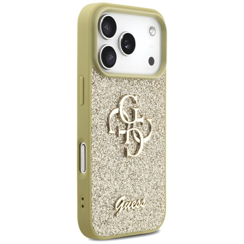 Husa pentru Apple iPhone 17 Pro, Guess, Fixed Glitter Big 4G