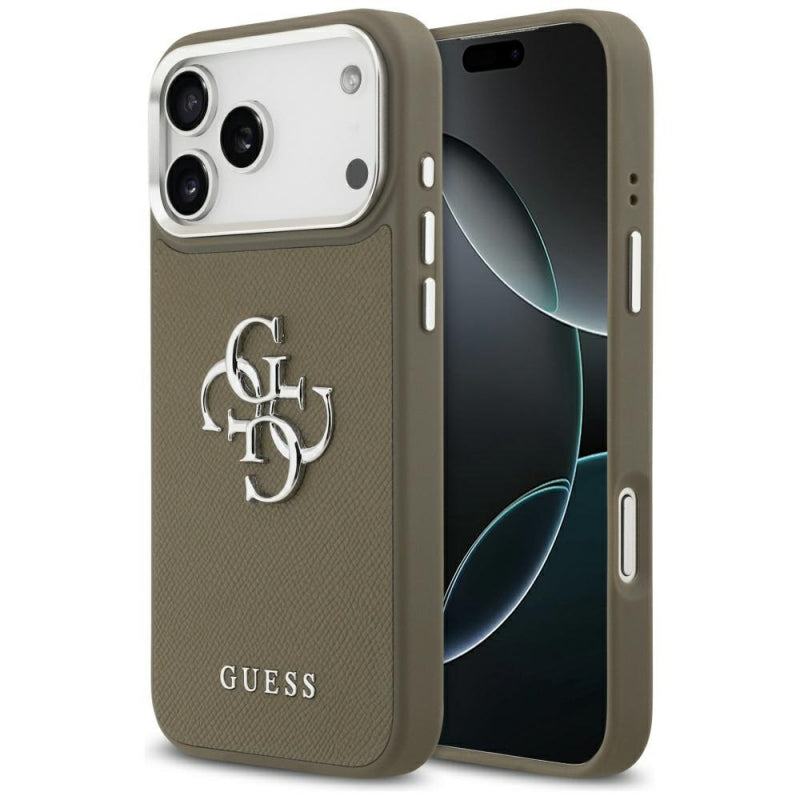 Husa pentru Apple iPhone 17 Pro Max, Guess, 4G Grained Big And Classic L