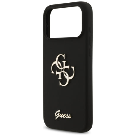 Husa pentru Apple iPhone 17 Pro Max, Guess, Big 4G Script - Neagra - NotebookGsm