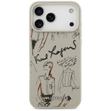 Husa pentru Apple iPhone 17 Pro Max, Karl Lagerfeld, Grained Pattern Logo