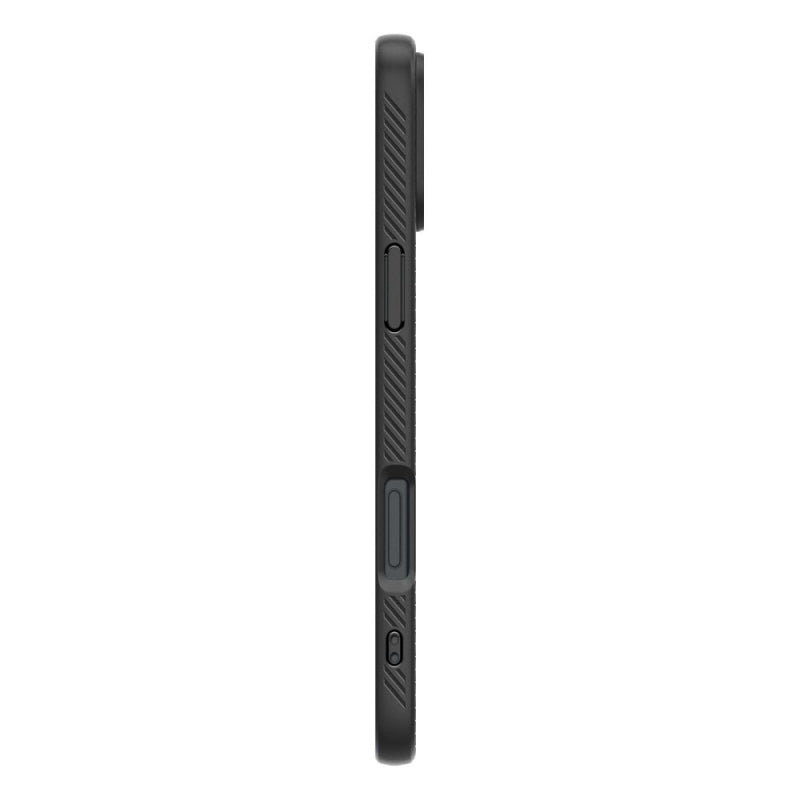 Husa pentru Apple iPhone 16 Plus, Spigen, Liquid Air Matte, Neagra ACS08066