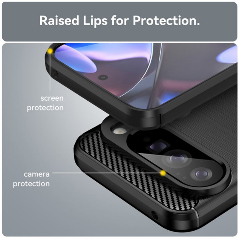 Husa pentru Google Pixel 10 Pro XL, Techsuit, Carbon, Neagra