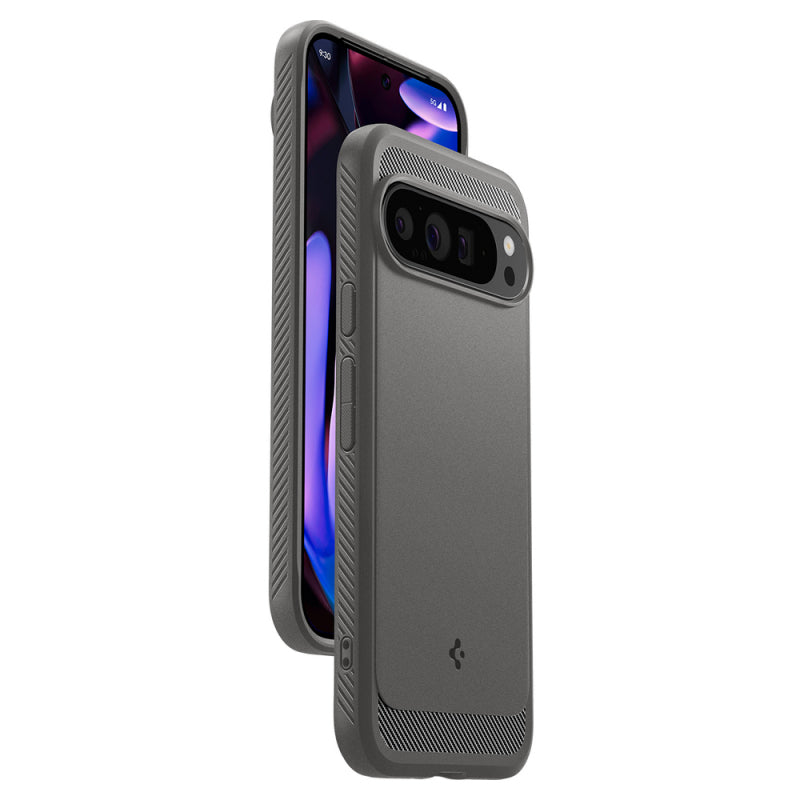 Husa pentru Google Pixel 9 Pro XL, Spigen, Rugged Armor, Gri ACS07784