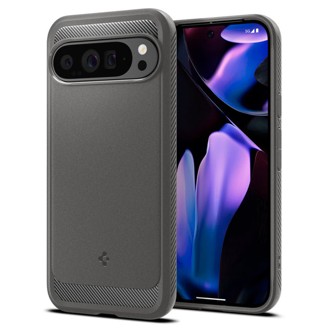 Husa pentru Google Pixel 9 Pro XL, Spigen, Rugged Armor, Gri ACS07784