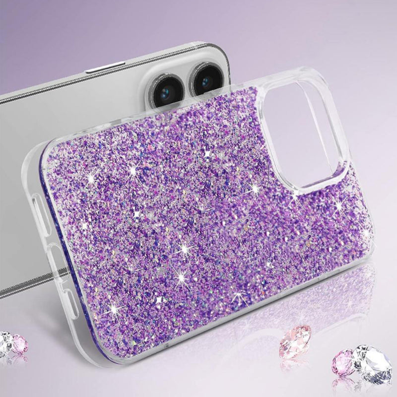 Husa pentru Motorola Moto G45 / G34, Techsuit, Sparkly Glitter, Roz