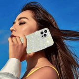 Husa pentru Motorola Moto G45 / G34, Techsuit, Sparkly Glitter, Roz