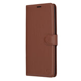 Husa pentru OnePlus 12R, Techsuit, Leather Folio, Maro