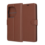 Husa pentru OnePlus 12R, Techsuit, Leather Folio, Maro