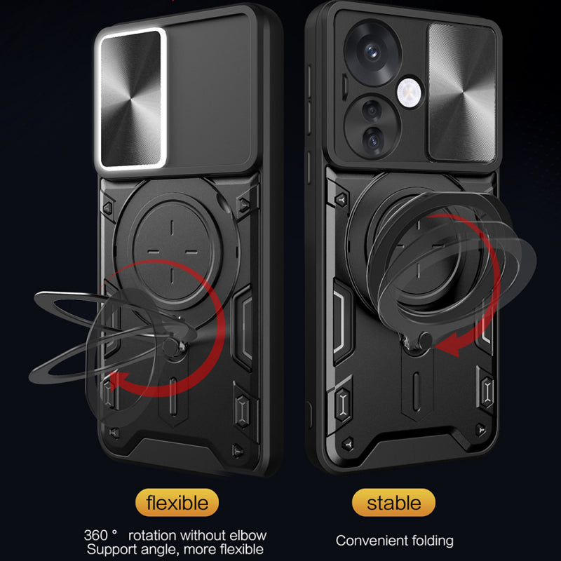 Husa pentru Oppo Reno13 Pro, Techsuit, CamGuard Pro, Neagra
