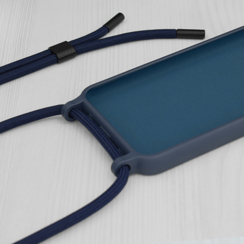 Husa pentru Oppo Reno8 T, Techsuit, Crossbody Lanyard, Albastra
