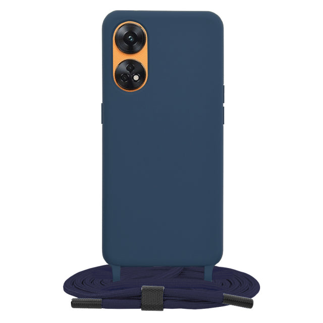 Husa pentru Oppo Reno8 T, Techsuit, Crossbody Lanyard, Albastra