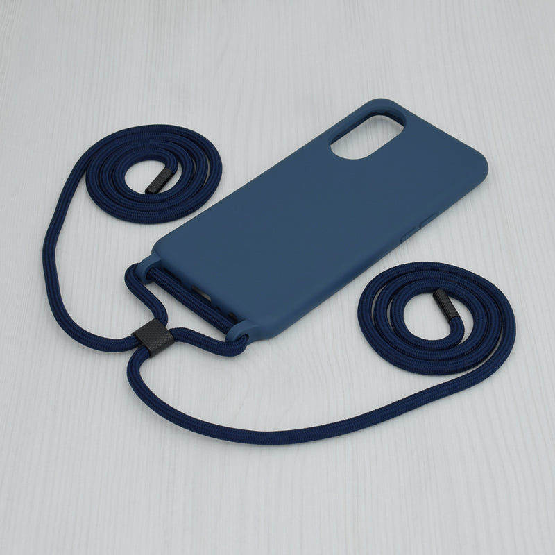 Husa pentru Oppo Reno8 T, Techsuit, Crossbody Lanyard, Albastra