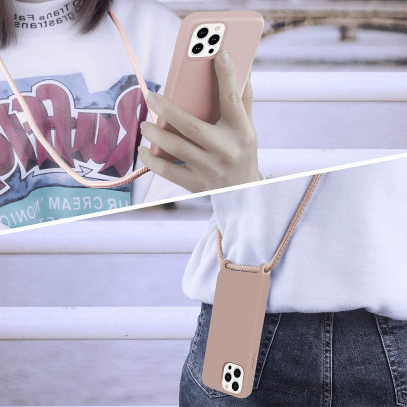 Husa pentru Oppo Reno8 T, Techsuit, Crossbody Lanyard, Albastra