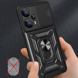 Husa pentru Realme GT 6T / GT 6, Techsuit, CamShield, Neagra