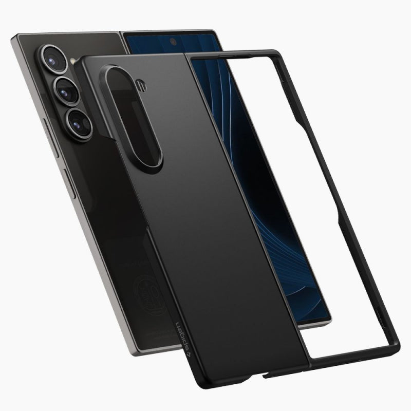 Husa pentru Samsung Galaxy Z Fold6 F956, Spigen, Air Skin, Neagra ACS07816