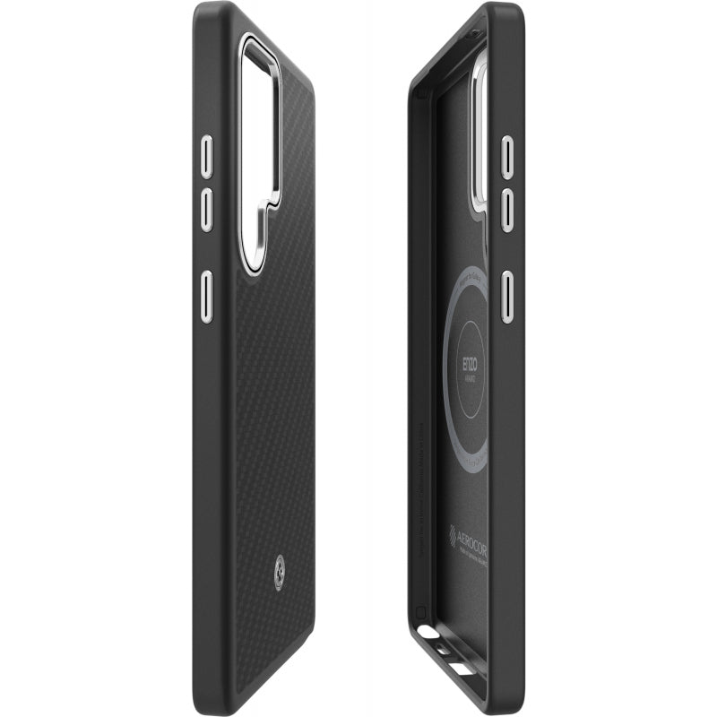 Husa pentru Samsung Galaxy S25 Ultra S938, Spigen Enzo Aramid Magnet, Neagra GP-FPS938PGABW