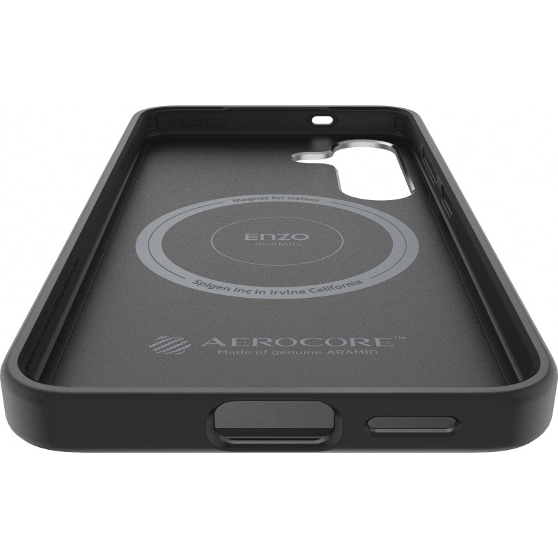 Husa pentru Samsung Galaxy S25+ S936, Spigen Enzo Aramid Magnet, Neagra GP-FPS936PGABW