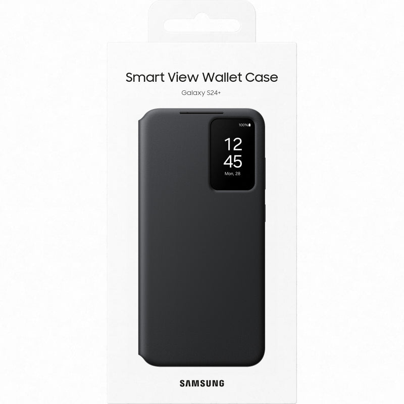 Husa pentru Samsung Galaxy S24+ S926, S-View Wallet, Neagra EF-ZS926CBEGWW