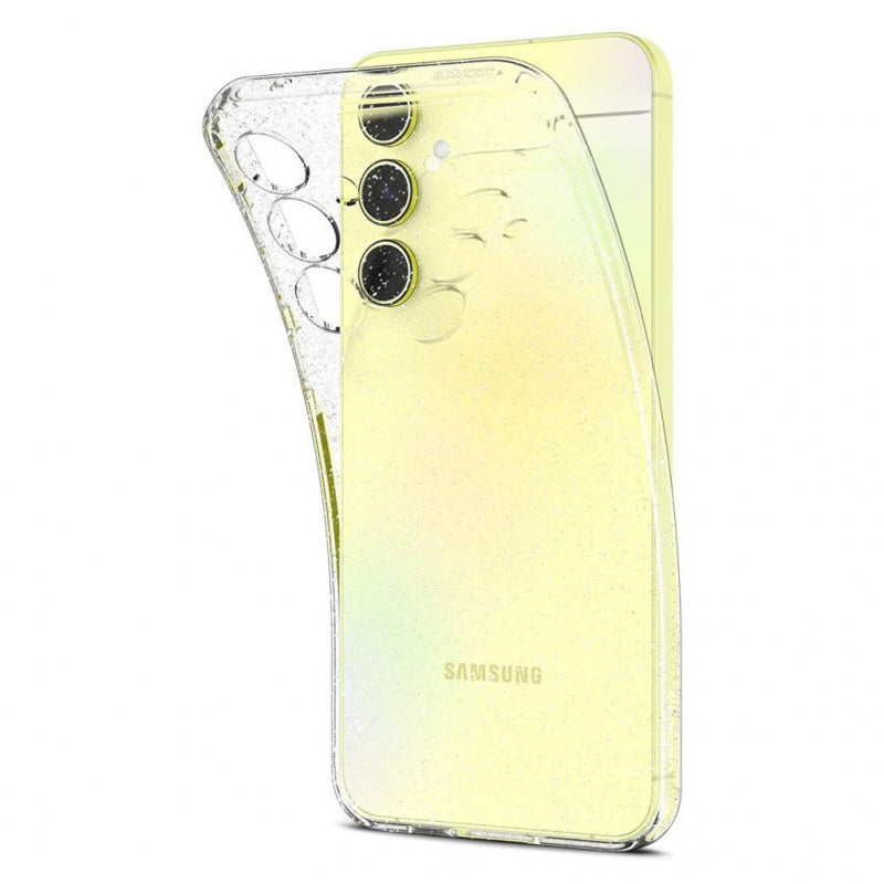 Husa pentru Samsung Galaxy A55 5G A556, Spigen, Liquid Crystal Glitter, Transparenta ACS07538