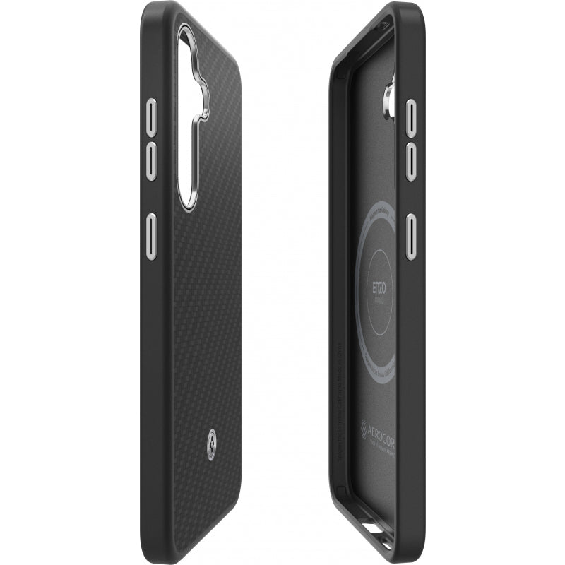 Husa pentru Samsung Galaxy S25+ S936, Spigen Enzo Aramid Magnet, Neagra GP-FPS936PGABW
