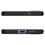 Husa pentru Samsung Galaxy S25 S931, Spigen, Liquid Air, Neagra ACS09000