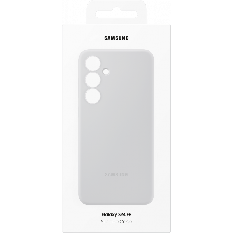 Husa pentru Samsung Galaxy S24 FE S721, Silicone Case, Gri EF-PS721CJEGWW