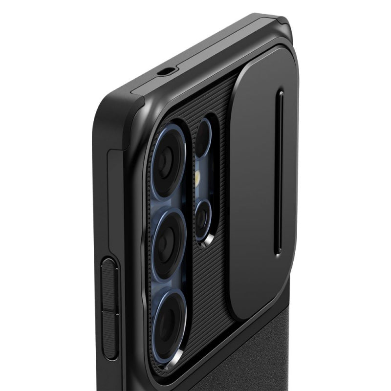 Husa pentru Samsung Galaxy S25 Ultra S938, Spigen, OPTIK ARMOR, Neagra ACS08969