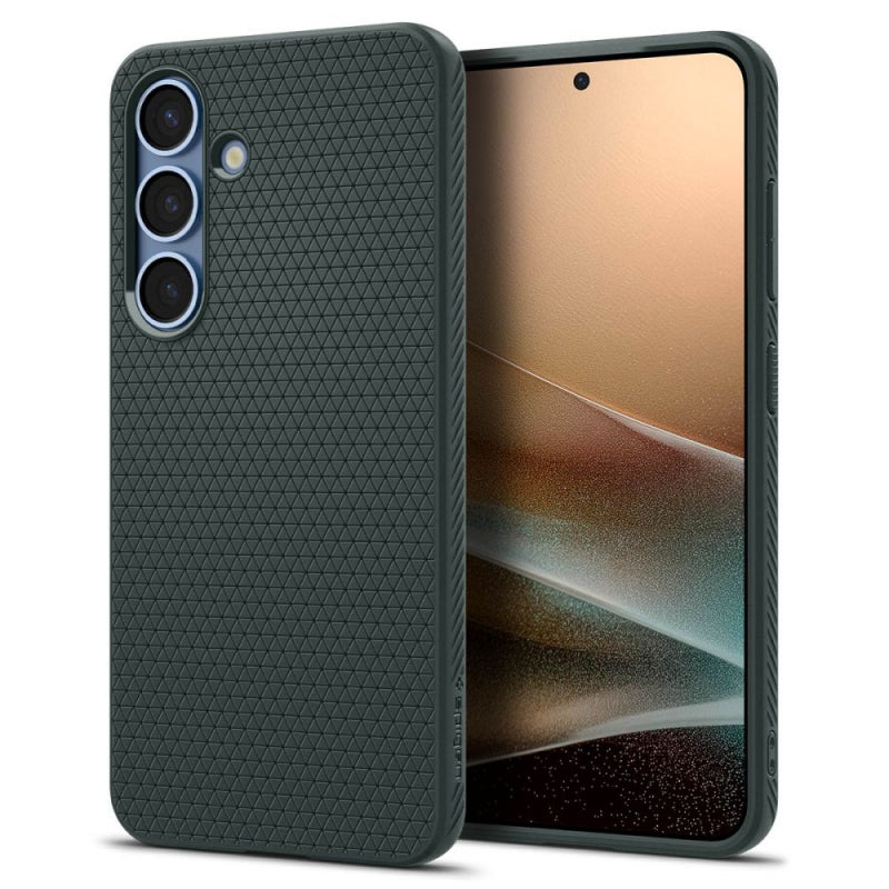 Husa pentru Samsung Galaxy S25 S931, Spigen, Liquid Air, Verde ACS09001