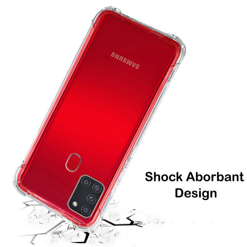 Husa pentru Samsung Galaxy A21s A217, Techsuit, Shockproof Clear, Transparenta