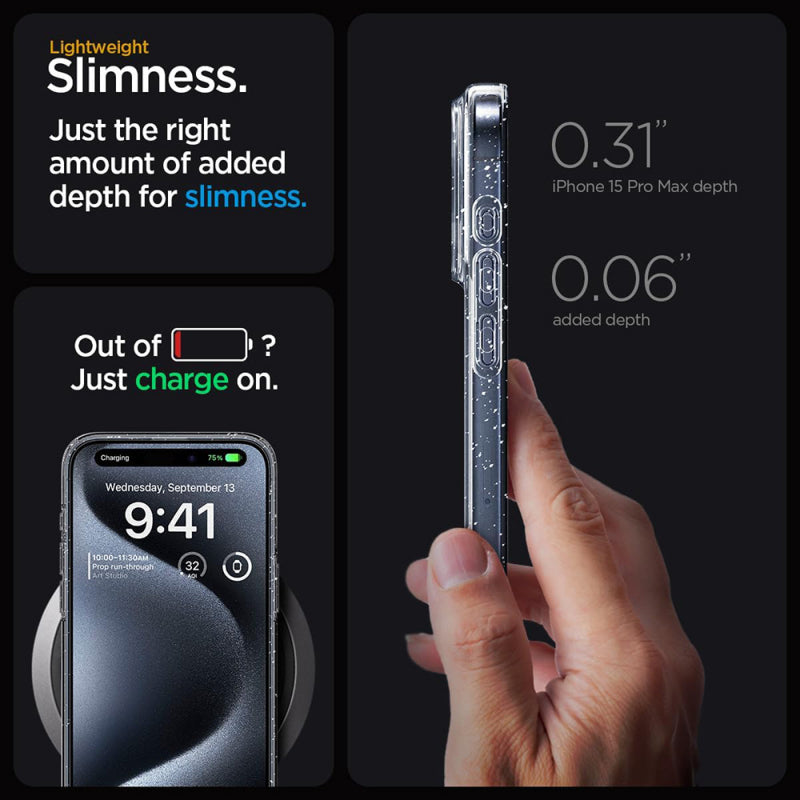 Husa pentru Samsung Galaxy A26 A266, Techsuit, SparkleSkin, Transparenta
